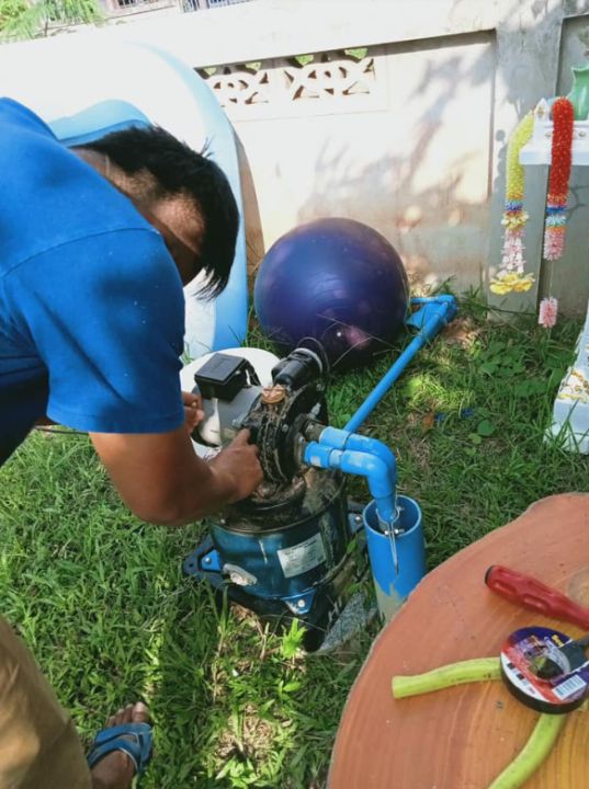 ผลงานติดตั้งปั๊มน้ำ