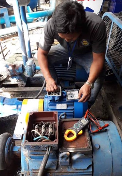 ผลงานเปลี่ยนปั๊มน้ำ