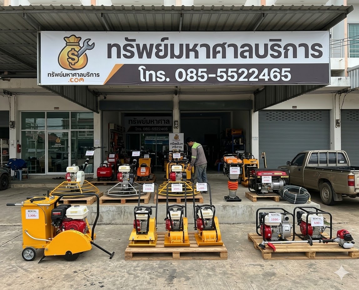 เช่าอุปกรณ์ก่อสร้าง ไซต์งานก่อสร้างใหญ่ ตัวอย่างผลงาน