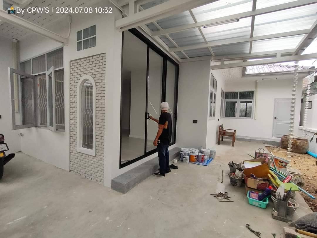 ผลงานซ่อมประตูสวิงเปลี่ยนโช๊ค