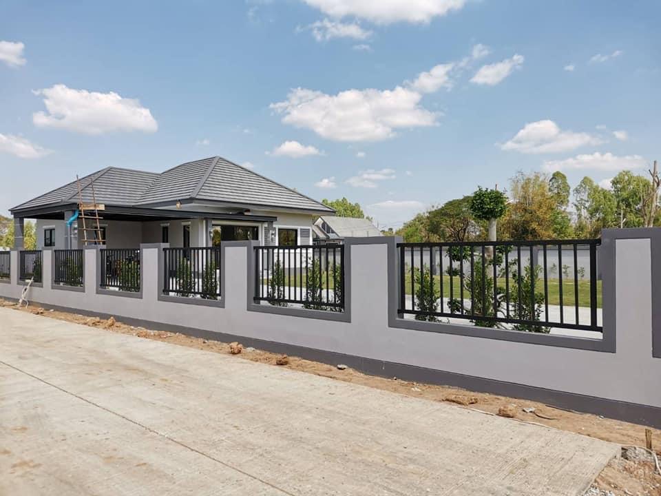 ผลงานประตูสวิงสแตนเลสบ้านเดี่ยว