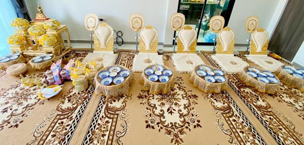 ผลงานจัดเลี้ยงพระทำบุญ 100 วัน