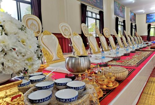 ผลงานงานแต่งงานบุฟเฟ่ต์อาหาร