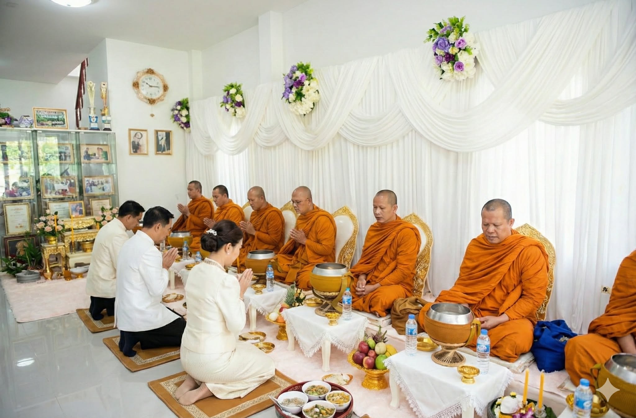 ผลงานจัดเลี้ยงพระ