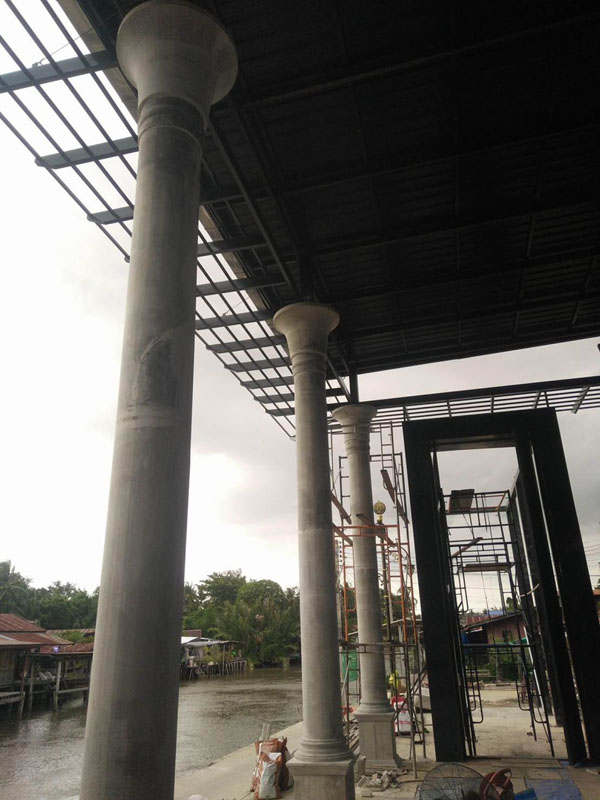 งานประติมากรรมปูนปั้นตกแต่งวัด