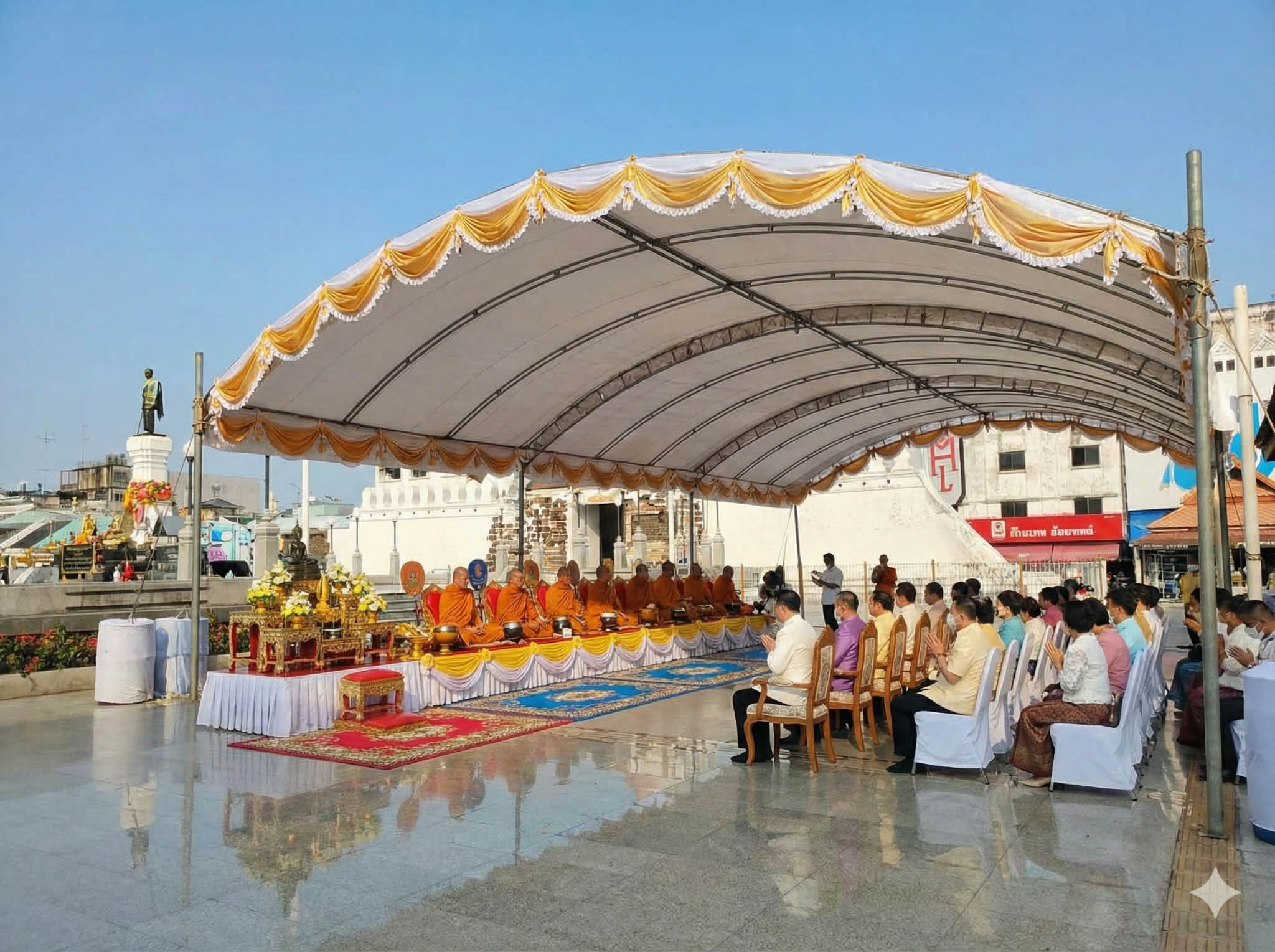 เต็นท์มาตรฐาน ตัวอย่างผลงาน