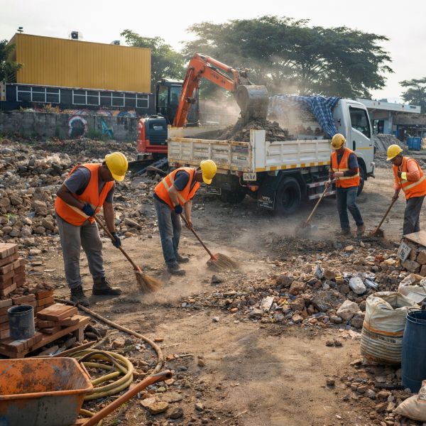 รับขนขยะก่อสร้าง ตัวอย่างผลงาน 12